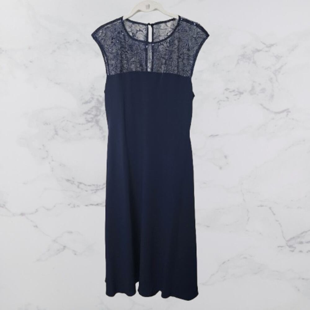 Lauren Ralph Lauren Navy Dress NWT Size 4 * Stunning!!